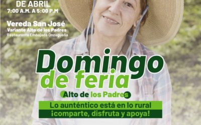Este domingo 2 de abril volvemos con nuestra feria rural en el Alto de los Padres.
