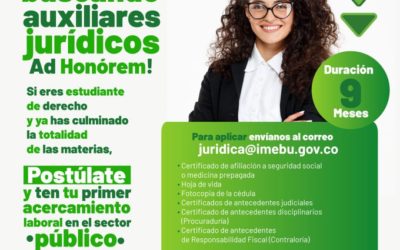 ¡Estamos buscando auxiliares jurídicos Ad Honorem!