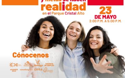 Descubre cómo tus propósitos y metas se hacen realidad en el parque Cristal Alto este 23 de mayo.