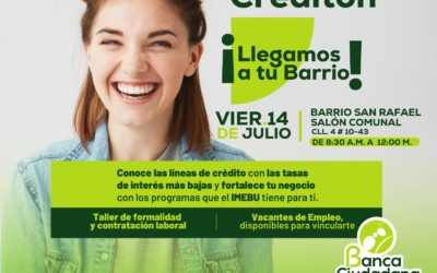 Mañana estaremos en el Salón Comunal del barrio San Rafael en nuestro Creditón y Feria de empleo.