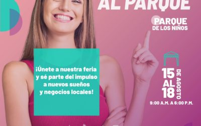 Únete a nuestra feria ‘Emprendimiento al Parque’ y sé parte del impulso a nuevos sueños y negocios locales.
