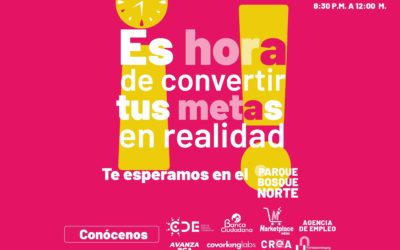 #Mañana volvemos al parque Bosque Norte con nuestros programas para el empleo y emprendimiento.