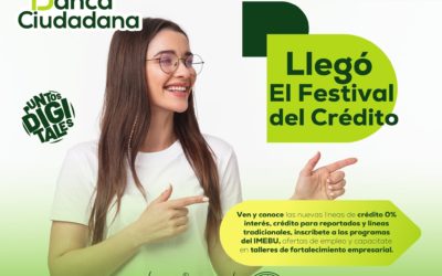 ¡Mañana los esperamos en el Punto Digital Colegio INEM, en nuestro Festival del Crédito!