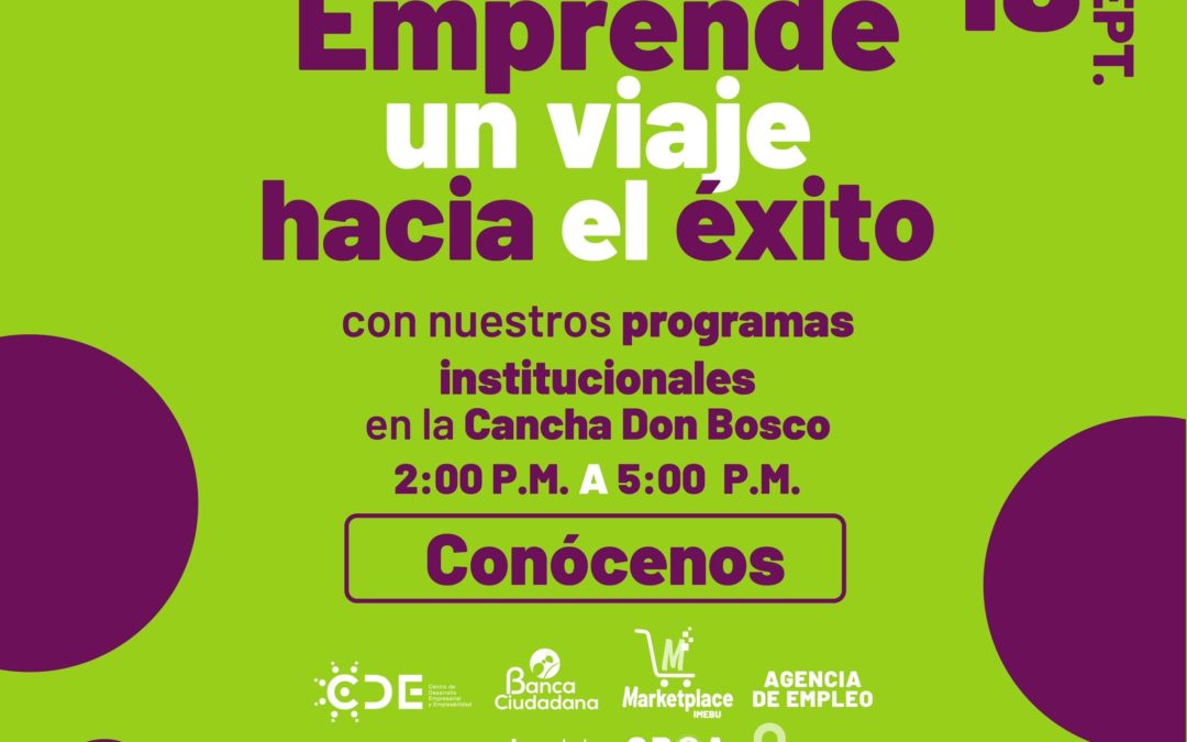 Emprende un viaje hacia el éxito con nuestros programas institucionales en la cancha Don Bosco.