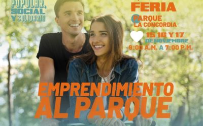 Conoce lo mejor de nuestra comunidad emprendedora en la feria del parque La Concordia