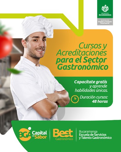 ¡Nueva convocatoria gratuita para formación en gastronomía en Bucaramanga!