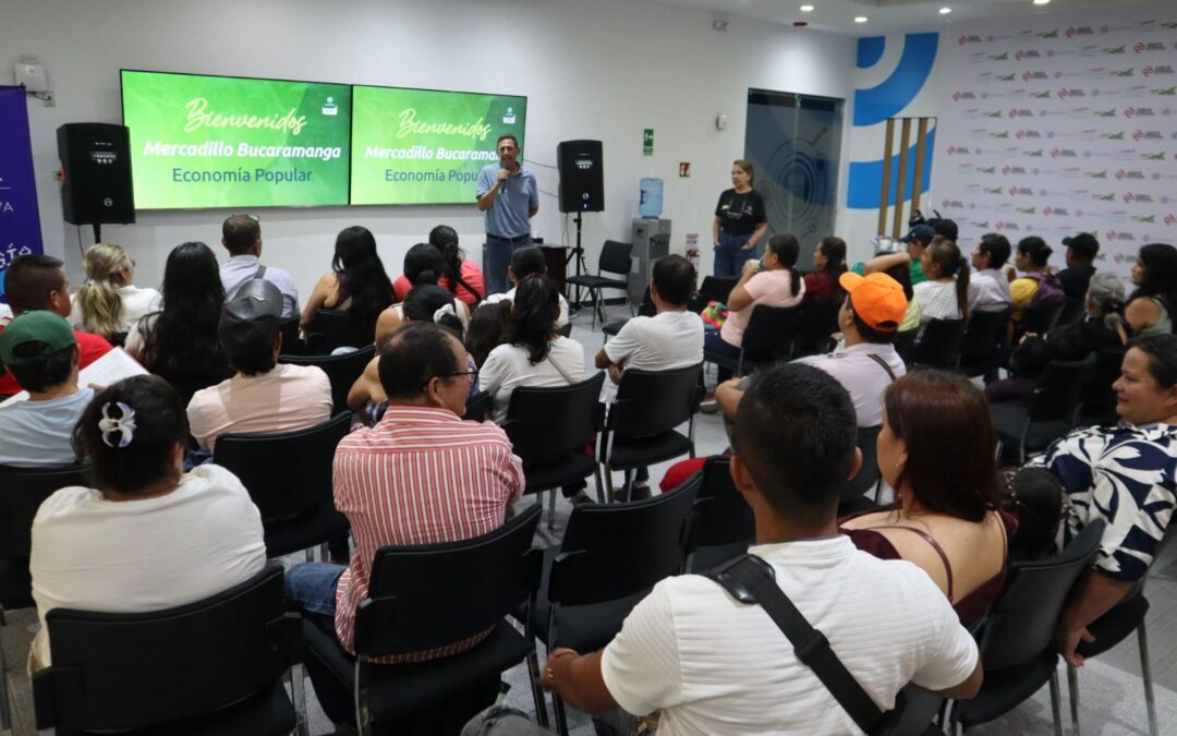 IMEBU llevó su oferta institucional a 140 emprendedores rurales de los mercadillos de Bucaramanga.
